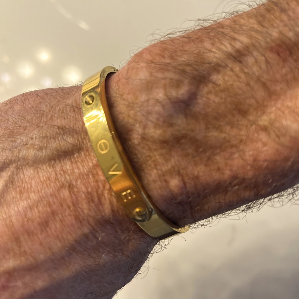 Men’s gold plated bracelet